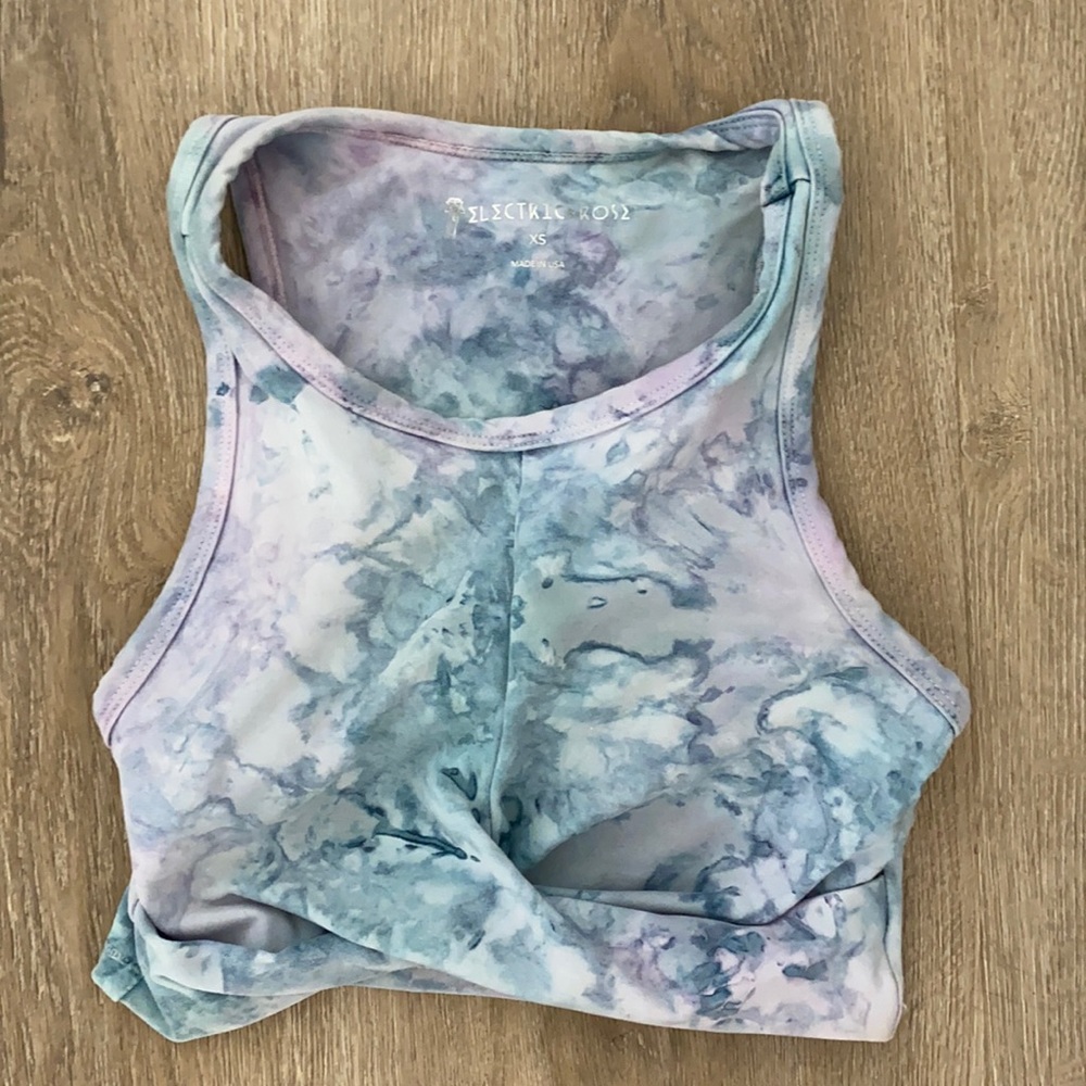 Electric Rose crop/sports bra